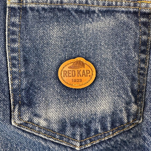 Vtg Lot of 4 Red Kap Rancher Denim Work Jeans 38x32 Straight Fit Distress Patina - Picture 15 of 15